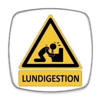 Mondaymanagement - Square fridge magnet - white - Front