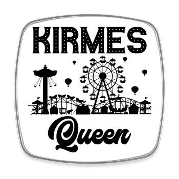 Kirmes Königin Jahrmarkt Rummel Volksfest - Viereckiger Kühlschrankmagnet - Weiß - Vorne