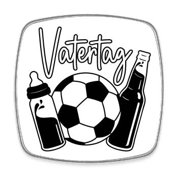 Vatertag Fußball - Viereckiger Kühlschrankmagnet - Weiß - Vorne
