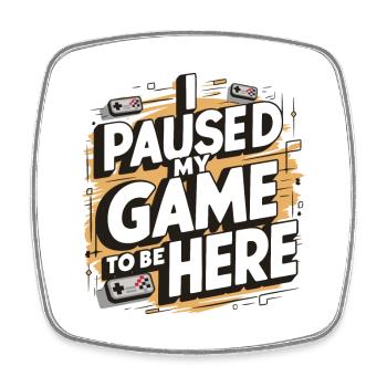 Game Break Gift - Gamer - Square fridge magnet - white - Front