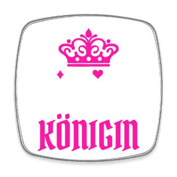 Queen Poker Statement Casino Joueurs professionnels Gamble - Magnet carré - blanc - Devant