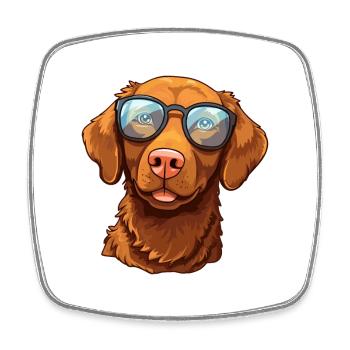 Chesapeake Bay Retriever Hunderasse Aquarellwagen - Viereckiger Kühlschrankmagnet - Weiß - Vorne