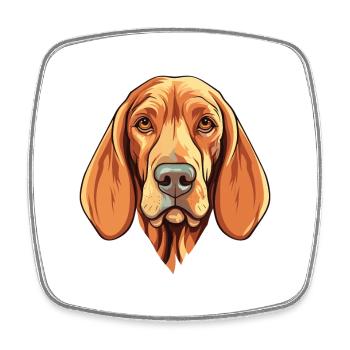 Bracco Italiano race de chien aquarelle dessin animé kawai - Magnet carré - blanc - Devant
