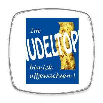 NOODLE TAP - Square fridge magnet - white - Front