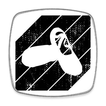Ballet shoes - Square fridge magnet - white - Front