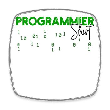Programmeur Développeur Code Statement Scripting - Magnet carré - blanc - Devant