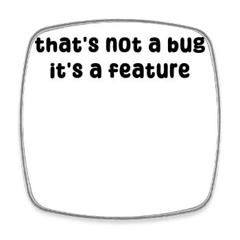 Developer Geek Bugs Code Computer Science Statement - Square fridge magnet - white - Front