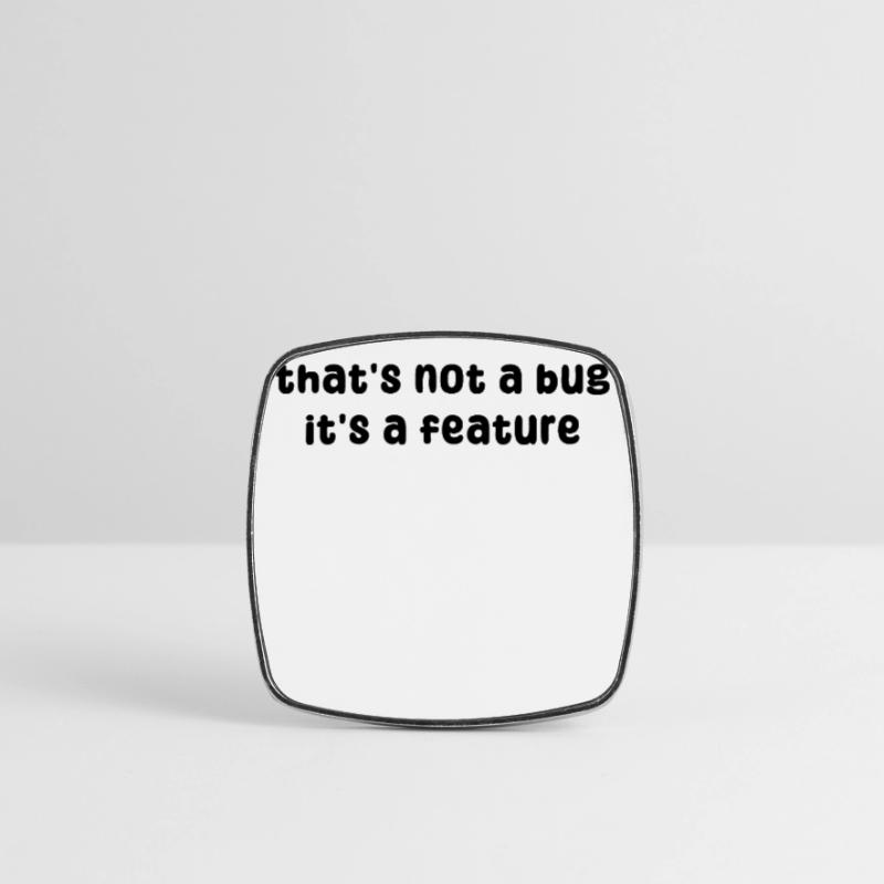 Developer Geek Bugs Code Informatik Statement Viereckiger Kühlschrankmagnet