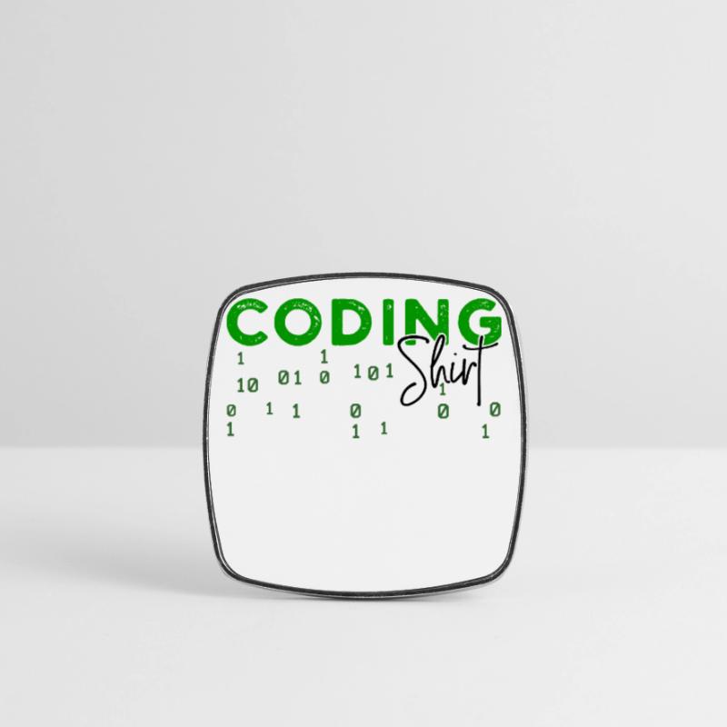 Coden Developer Programmierer Webentwickler Spruch Viereckiger Kühlschrankmagnet