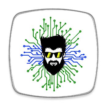 Nerd Developer Computer Code Informatik Debug - Viereckiger Kühlschrankmagnet - Weiß - Vorne