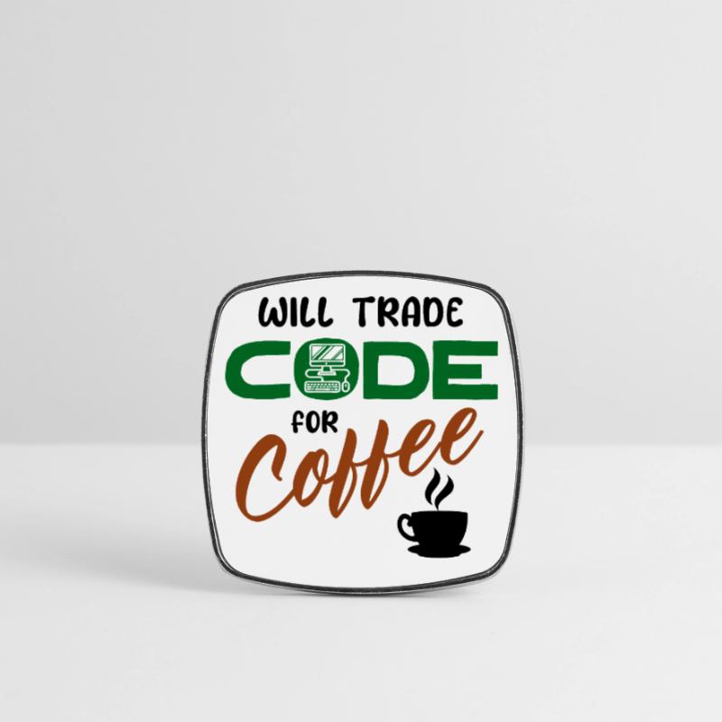 Développeur de déclaration de code Computerfreak Informatik Magnet carré