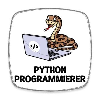 Déclaration du développeur de code informatique du programmeur - Magnet carré - blanc - Devant
