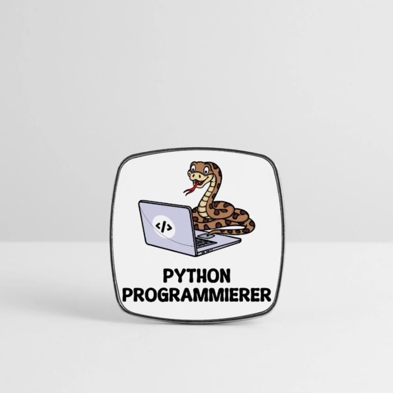 Déclaration du développeur de code informatique du programmeur Magnet carré