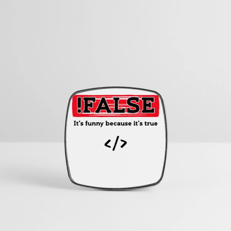 Code Debug Programmierer Developer Lustige Sprüche Viereckiger Kühlschrankmagnet