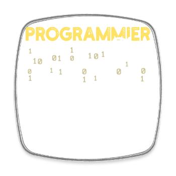 Developer Statement Coden Scripting Web Developer - Square fridge magnet - white - Front