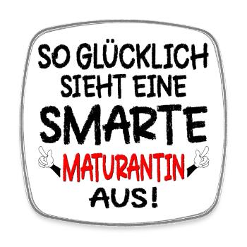 MATURA MATURANTIN GLÜCKLICH - Viereckiger Kühlschrankmagnet - Weiß - Vorne