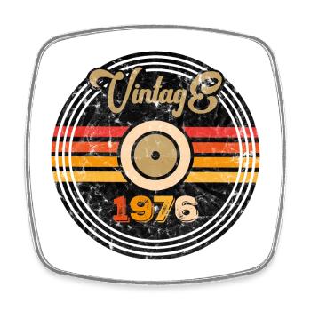 Vinyle vintage 1976 - Magnet carré - blanc - Devant