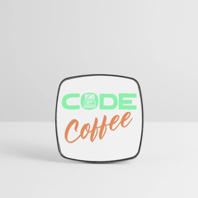 Programmeur, Développeur, Instruction de code, Ordinateur Magnet carré