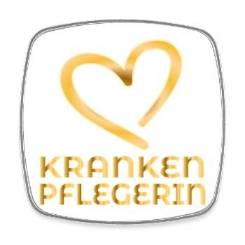 DANKESCHÖN KRANKENPFLEGERIN - Viereckiger Kühlschrankmagnet - Weiß - Vorne