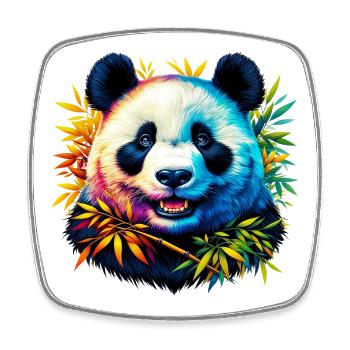 Panda - Magnet carré - blanc - Devant