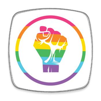 LGBTQ-Pride-Monat - Pride! - Viereckiger Kühlschrankmagnet - Weiß - Vorne