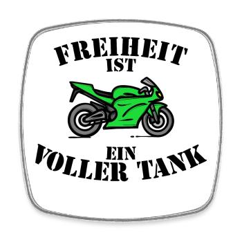Engine Refueling Statement Diesel Gas Station Gasoline - Square fridge magnet - white - Front