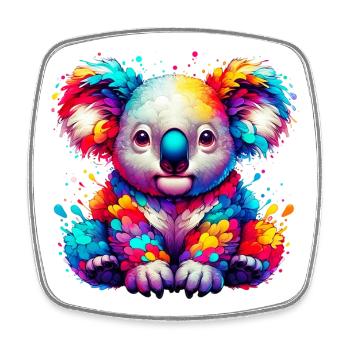 Koala - Viereckiger Kühlschrankmagnet - Weiß - Vorne