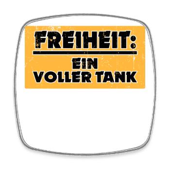 Electricity Electrical Energy Refueling Statement Gasoline - Square fridge magnet - white - Front