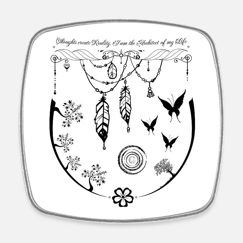 Architect - Square fridge magnet - white