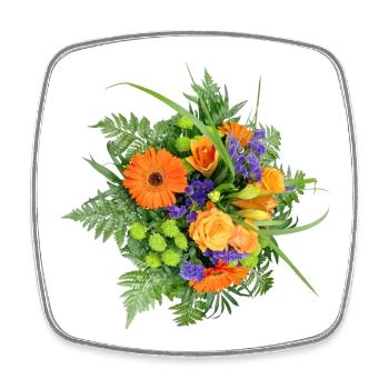 BOUQUET - Square fridge magnet - white - Front