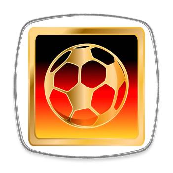 FUßBALL DEUTSCHLAND FAHNE - Viereckiger Kühlschrankmagnet - Weiß - Vorne