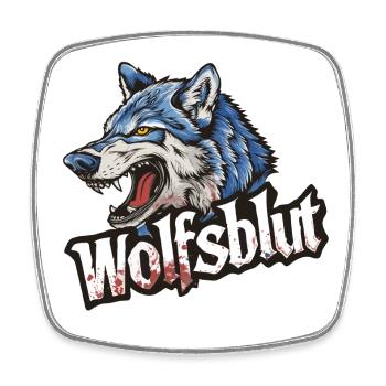 Wolfsblut Werewolf Logo - Square fridge magnet - white - Front