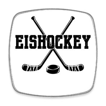 Wintersport Eishockey Snowboard Kalt Eis Schnee - Viereckiger Kühlschrankmagnet - Weiß - Vorne