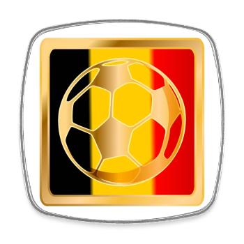 Football Belgium Football Belgique - Magnet carré - blanc - Devant