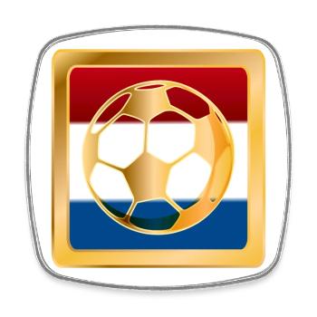 Niederlande Fußball - Viereckiger Kühlschrankmagnet - Weiß - Vorne