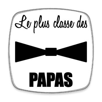 HAPPY FATHER'S DAY. DAD. FATHER's DAY - Square fridge magnet - white - Front