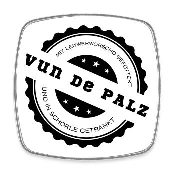 zertifiziert - Viereckiger Kühlschrankmagnet - Weiß - Vorne