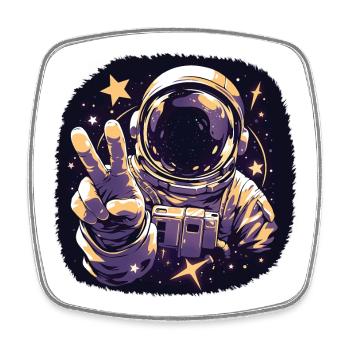 Cool Astronaut - Square fridge magnet - white - Front