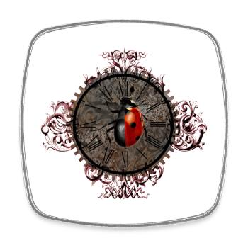 Luck-Misfortune - Square fridge magnet - white - Front
