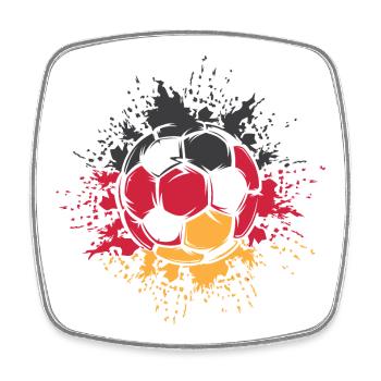 Soccer Color Explosion Germany Soccer Game - Square fridge magnet - white - Front