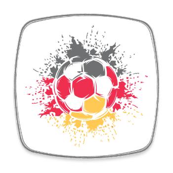 Soccer Color Explosion Germany Team Player - Square fridge magnet - white - Front