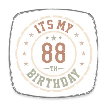 It's My 88th Birthday Gift 88 Years - Square fridge magnet - white - Front