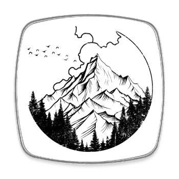InputRequiredDesignPreview - Square fridge magnet - white - Front