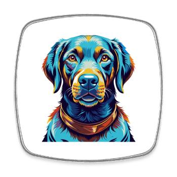 Chesapeake Bay Retriever Hunderasse Karikatur Kawaii - Viereckiger Kühlschrankmagnet - Weiß - Vorne