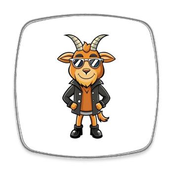 Lunettes de soleil Oryx Funny Cartoon Kawaii Jacket - Magnet carré - blanc - Devant