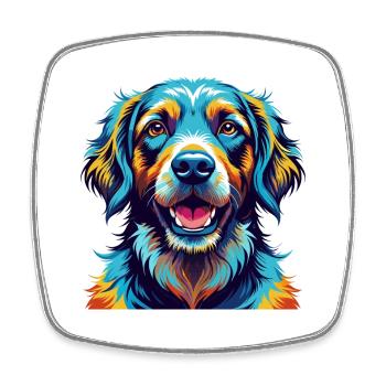 Cao De Seo Miguel Dog Breed Cartoon Kawaii - Square fridge magnet - white - Front