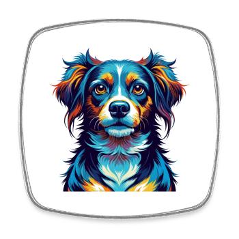 Segugio Italiano Race de chien Coloré Dessin animé Kawaii - Magnet carré - blanc - Devant