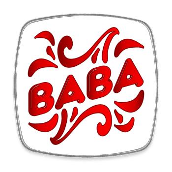 Turkish Father BABA - Turkey Türkiye - Square fridge magnet - white - Front