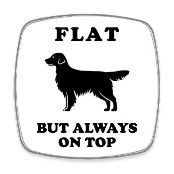 My beautiful Flat Coated Retriever - Viereckiger Kühlschrankmagnet - Weiß - Vorne