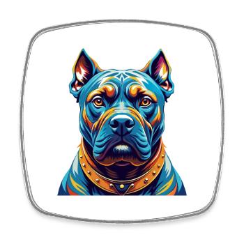 Perro De Presa Canario Hunderasse Cartoon Kawaii - Viereckiger Kühlschrankmagnet - Weiß - Vorne